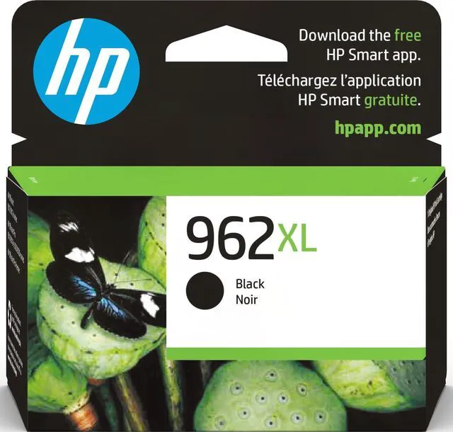 Main image of 962XL Black High-Yield Ink Cartridge | Works with OfficeJet 9010, Pro 9010, 9020 | Eligible for Instant Ink | 3JA03AN