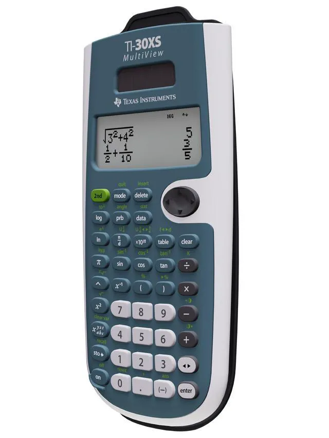 Alt view image 3 of 7 - TI-30XS MultiView Scientific Calculator Powerful, four-line scientific calculator for high school math and science