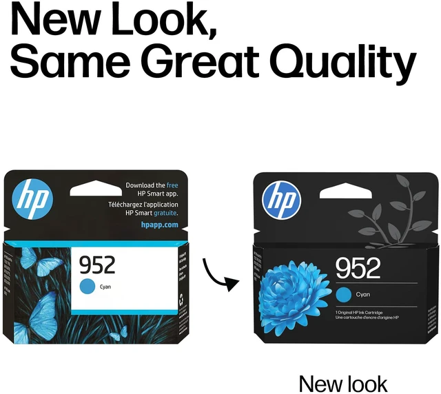 Alt view image 3 of 7 - 952 Cyan Ink Cartridge | Works with OfficeJet 8702, Pro 7720, 7740, 8210, 8710, 8720, 8730, 8740 Series | L0S49AN
