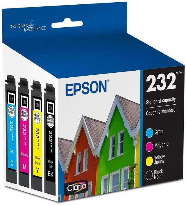 Main image of 232 Claria Ink Standard Capacity Black & Color Cartridge Combo Pack (T232120-BCS) Works with Workforce WF-2930, 2950 and Expression XP-4200, 4205