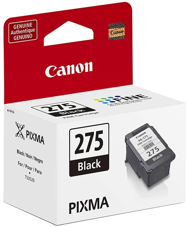 Alt view image 3 of 7 - PG-275 Genuine Black Ink Cartridge, Compatible with TS3520/3522, TR4720/4722, TS3720/3722, (Pack of 2)