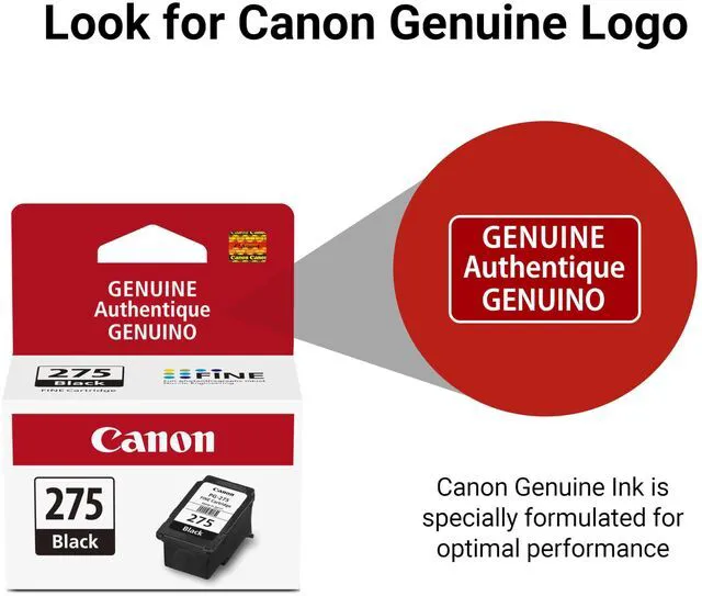 Alt view image 6 of 7 - PG-275 Genuine Black Ink Cartridge, Compatible with TS3520/3522, TR4720/4722, TS3720/3722, (Pack of 2)