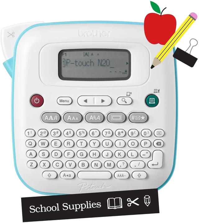 Alt view image 2 of 7 - P-Touch PT-N20 Personal Desktop Label Maker, Portable, Handheld and Prints, P-Touch Btag ~½ (12mm) Wide Color Personalized Label Tapes