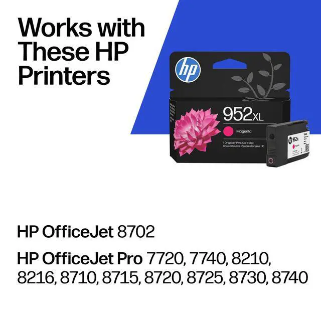 Alt view image 2 of 7 - 952XL Magenta High-Yield Ink Cartridge | Works with OfficeJet 8702, Pro 7720, 7740, 8210, 8710, 8720, 8730, 8740 Series | L0S64AN