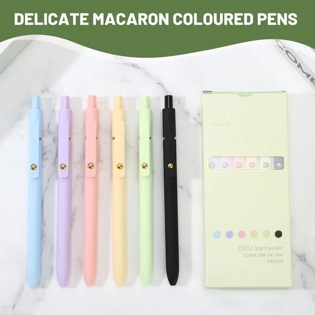 Alt view image 4 of 7 - Colored Gel Pens Set,0.5mm Retractable Quick Dry Ink Pens Bulk Fine Point Smooth Writing Pens for Nurses and Teachers,Aesthetic Desk Accessories,Stocking Stuffers,Gifts for Women(24 Pcs)