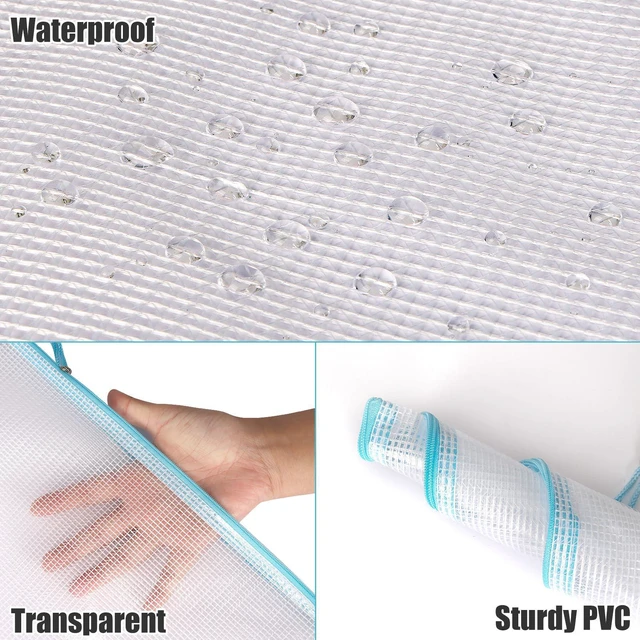 Alt view image 3 of 7 - 56pcs Mesh Zipper Pouch Zipper Bag, Durable Pouches for Organization Puzzle Storage, Letter Size, A4 Size, for Office Supplies