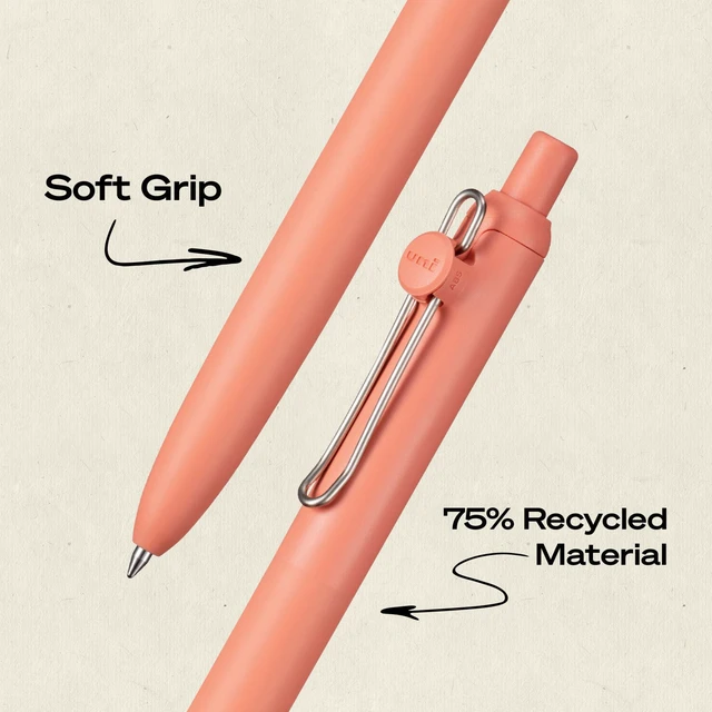 Alt view image 4 of 7 - uniball Zento Gel Pens, Black Ink, 0.7mm Medium Point, 12 Count Retractable, Smooth Writing, Quick-Drying, No Smear, No Bleed, Boho Barrel Colors
