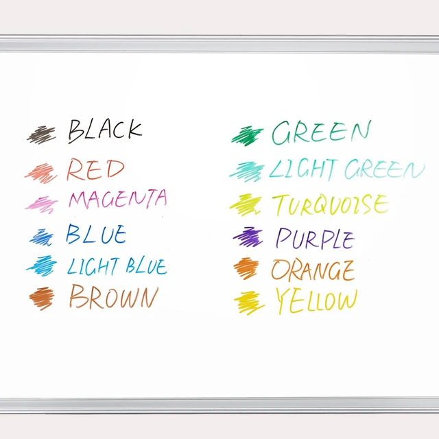 Alt view image 7 of 7 - Magnetic Dry Erase Markers, Fine Tip, 12 Colors, 36 Count Low Odor Colorful Whiteboard Markers with Thin Tips for Kids, Calendar Boards and White Board