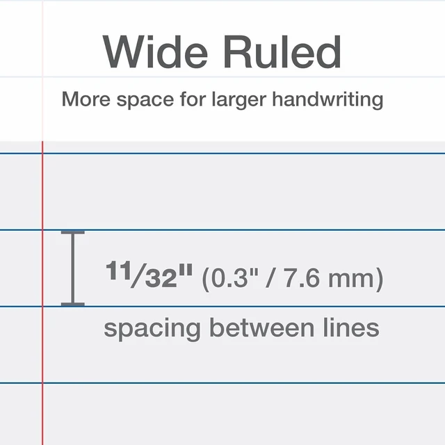 Alt view image 4 of 6 - Reinforced Lined Loose Leaf Notebook Paper, College Rule, 500 Sheets Plastic-reinforced strip guards the 3 holes from tearing. Five 100-sheet packs, college rule, 9/32 in spacing, 8.5 x 11 in