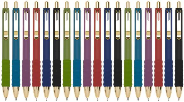 Main image of Ballpoint Pens Black Medium Point 1mm Pen with Super Soft Grip Ball Point Pen for Men Women Retractable Pens (Vintage-18 pcs)