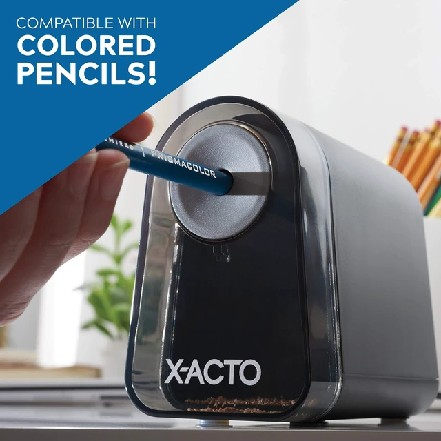 Alt view image 4 of 7 - Pencil Sharpener, Mighty Mite Electric Sharpener, with Pencil Saver®, SafeStart® Motor, Black, 1 Count - Home, Office, School, Teacher Supplies (Pack of 3)