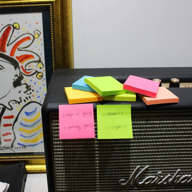 Alt view image 6 of 7 - Sticky Notes 3x3 Inches,Bright Colors Self-Stick Pads Easy to Post for Home, Office, Notebook, 24 Pads/Pack