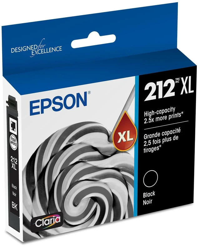 Main image of 212 Claria Ink High Capacity Black Cartridge (T212XL120-S) Works with Workforce WF-2830, 2850 and Expression XP-4100, 4105