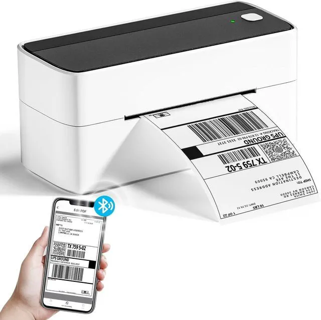 Main image of Thermal Shipping Label Printer 241BT Black White Wireless Label Printer for Small Business and Shipping Package, Compatible with iPhone, Android, Shopify, Amazon, USPS