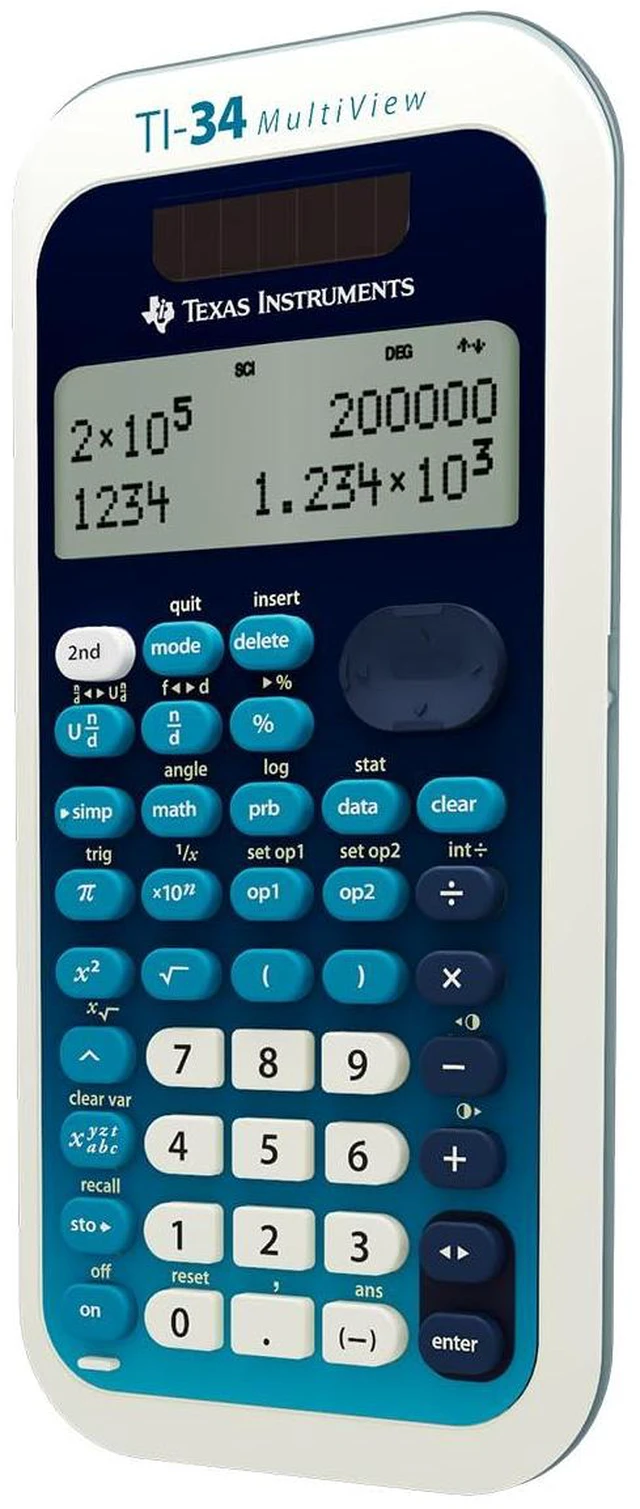 Alt view image 4 of 6 - TI-34 MultiView Scientific Calculator Intermediate, four-line calculator; Advanced fraction capabilities