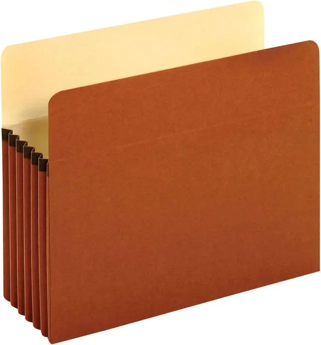 Main image of Expanding File Pockets,Letter Size,File Organizer for School,Home or Office,5.25" Expansion,Reinforced with Dupont Tyvek® Material,Letter Size,Redrope,10 Per Box (1534G-OX),(Pack of 5)