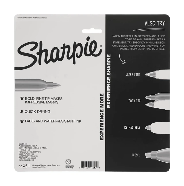 Alt view image 5 of 5 - Permanent Markers, Fine Point, Cosmic Color, Limited Edition, 24 Count - Art, Creative, Colorful Office Supplies