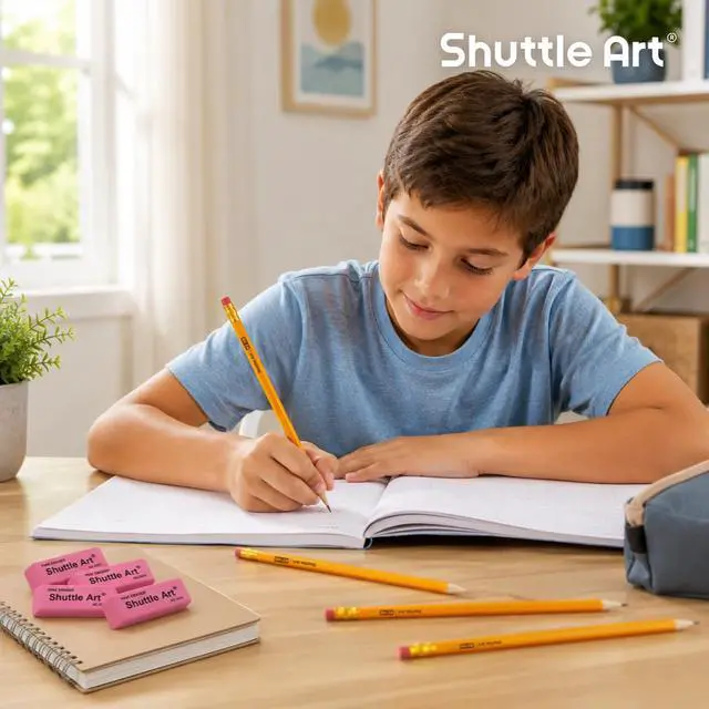 Alt view image 6 of 7 - 800 Pack #2 HB Pencils Pre-Sharpened, Bulk Pencils with Erasers Break-Resistant Yellow Pencils, Bulk Pack Graphite Pencils for Teacher & Students, Back to School Supplies