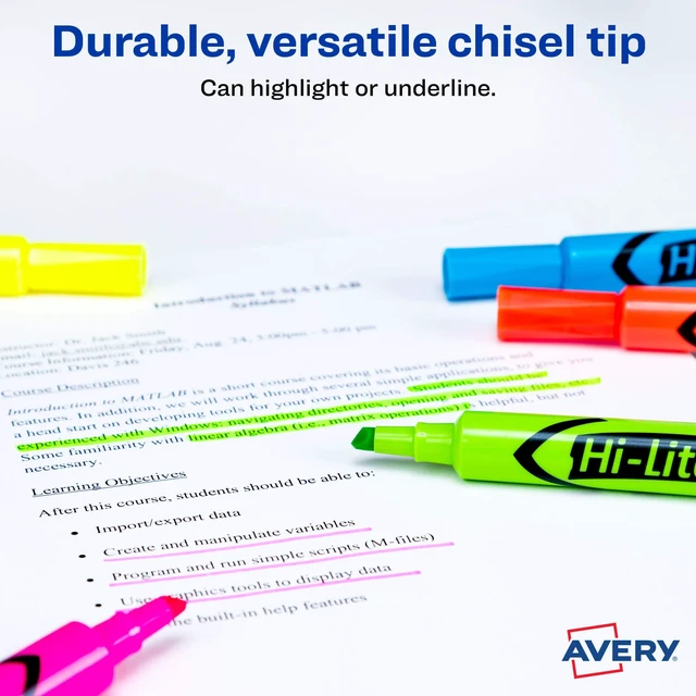 Alt view image 3 of 7 - Hi-Liter Desk-Style Highlighters, Chisel Tip, 12 Highlighters, Assorted Colors, 2 Packs (25601)