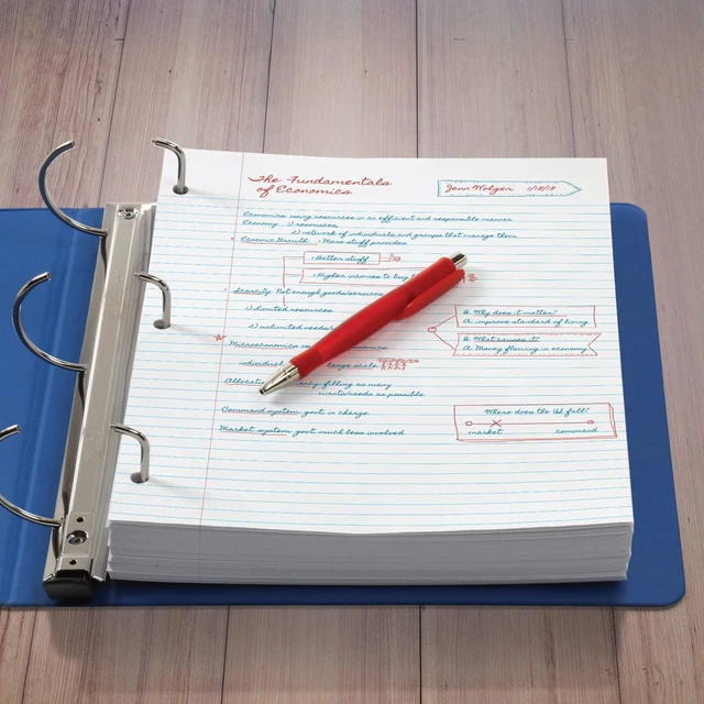 Alt view image 7 of 7 - Loose Leaf Paper, 2000 Sheets, College Rule Filler Notebook Paper, 8-1/2" x 11", 3-Hole Punched Fits 3-Ring Binders, 4 packs of 500 (62331)