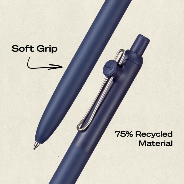 Alt view image 4 of 7 - uniball Zento Gel Pens, Black Ink, 0.7mm Medium Point, 8 Count Retractable, Smooth Writing, Quick-Drying, No Smear, No Bleed, Harmony Barrel Colors