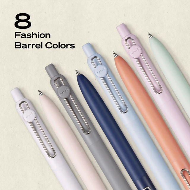 Alt view image 5 of 7 - uniball Zento Gel Pens, Black Ink, 0.7mm Medium Point, 8 Count Retractable, Smooth Writing, Quick-Drying, No Smear, No Bleed, Harmony Barrel Colors