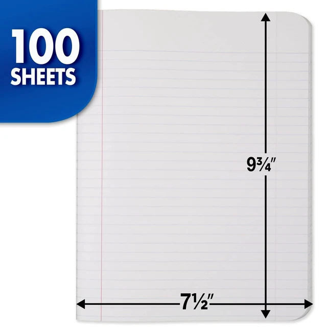 Alt view image 2 of 7 - Composition Notebook, 12 Pack, College Ruled Paper, 7-1/2" x 9-3/4", 100 Sheets per Comp Book, Black Marble (72938)