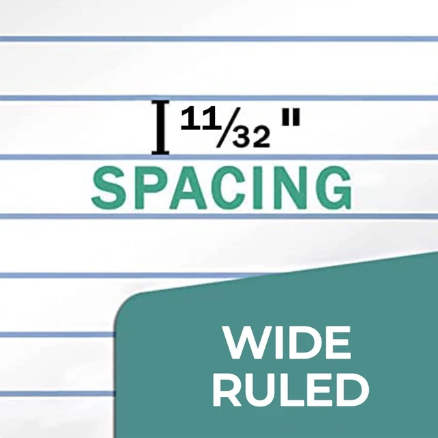 Alt view image 7 of 7 - 6 Pack Loose Leaf Paper, 900 Sheets, Wide Ruled Filler Paper Bulk Office Filler Paper, 8" x 10.5", 3 Hole Punched, 150 Sheets/Pack, Wide Ruled Notebook Paper for Binder, White