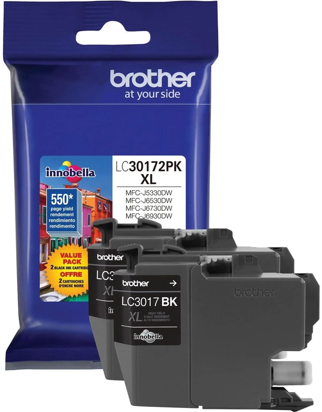 Main image of Printer LC30172PK High Yield XL Black Ink Cartridge-2 Pack
