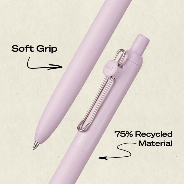 Alt view image 4 of 7 - uniball Zento Gel Pens, Black Ink, 0.7mm Medium Point, 5 Count Retractable, Smooth Writing, Quick-Drying, No Smear, No Bleed, Dawn Barrel Colors