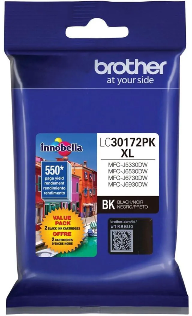Alt view image 2 of 4 - Printer LC30172PK High Yield XL Black Ink Cartridge-2 Pack