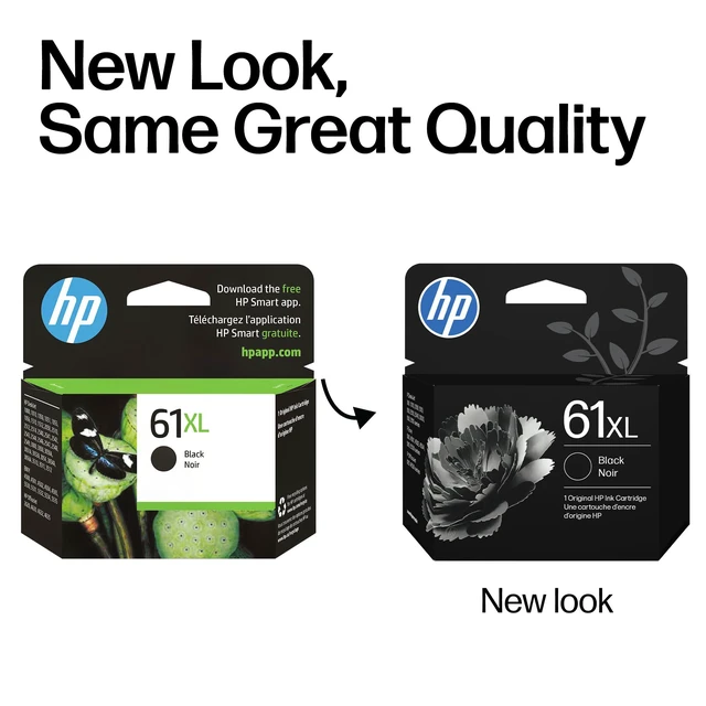 Alt view image 3 of 7 - 61XL Black High-Yield Ink | Works with DeskJet 1000, 1010, 1050, 1510, 2050, 2510, 2540, 3000, 3050, 3510; Envy 4500, 5530; OfficeJet 2620, 4630 | C0PA4AN