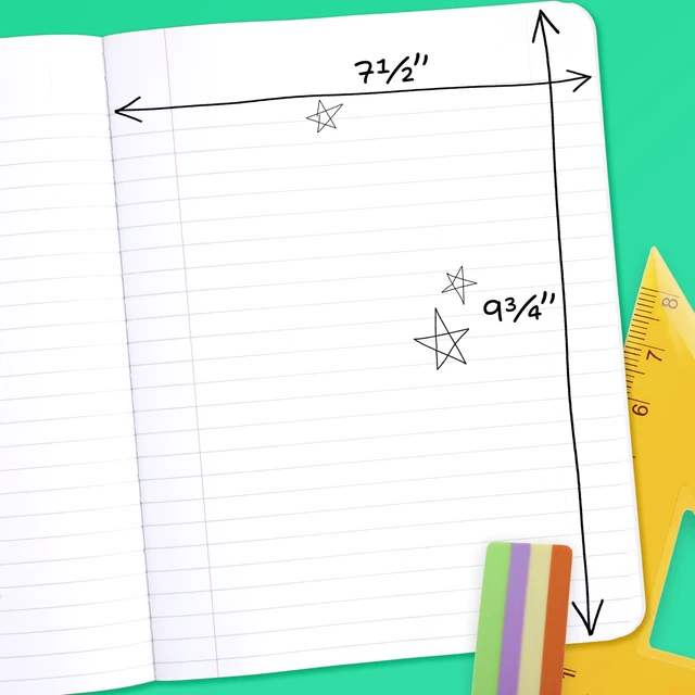 Alt view image 3 of 6 - Composition Notebook, Wide Ruled 7.5" x 9.75" Paper, 100 Sheets, Assorted Pastel Colors, 6 Pack (950154)