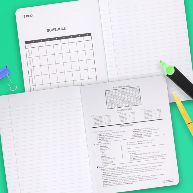 Alt view image 5 of 6 - Composition Notebook, Wide Ruled 7.5" x 9.75" Paper, 100 Sheets, Assorted Pastel Colors, 6 Pack (950154)