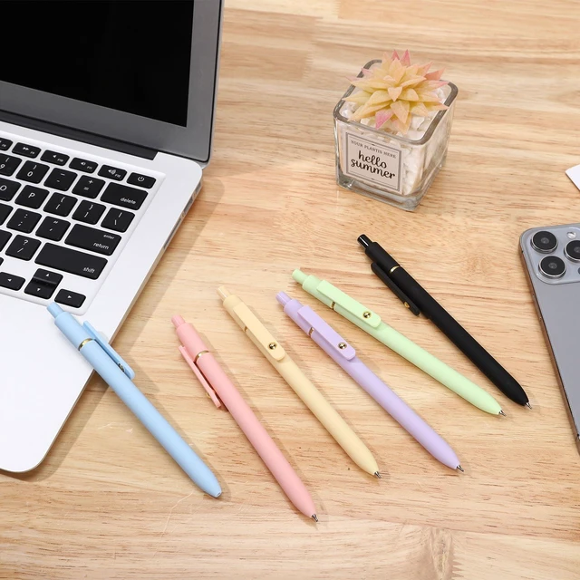 Alt view image 6 of 7 - Colored Gel Pens Set,0.5mm Retractable Quick Dry Ink Pens Fine Point Smooth Writing Pens for Nurses and Teachers,Aesthetic Desk Accessories,Stocking Stuffers,Gifts for Women(12 Pcs)