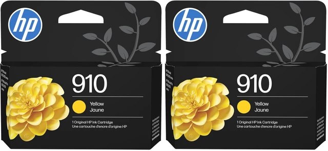 Main image of 910 Yellow Ink Cartridge | Works with OfficeJet 8010,8020 Series,OfficeJet Pro 8020,8030 Series | Eligible for Instant Ink 3YL60AN,(Pack of 2)