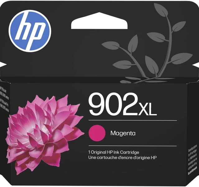 Main image of 902XL Magenta High-Yield Ink Cartridge | Works with OfficeJet 6950, 6960, Pro 6960, 6970 Series | T6L87AN