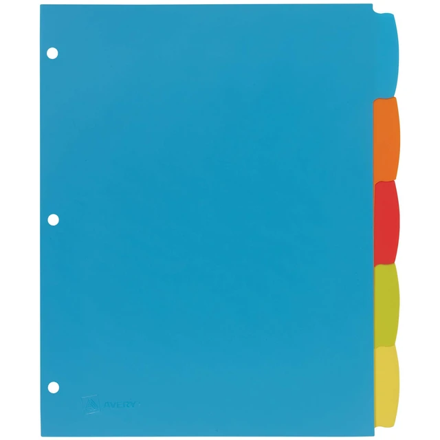 Alt view image 4 of 7 - Write & Erase Plastic Dividers, 5-Tab, Multicolor, 3 Sets For Organizing Files at Home Work and School, Reusable Write-On Tabs, Tear-Resistant Body, 1.5x More Writing Space