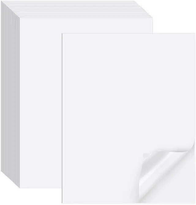 Main image of Printable Sticker Paper for Inkjet Printer, 150 Sheets 8.5" x11'' Matte Sticker Printer Paper Full Sheet Labels for Laser/Inkjet Printers, Letter Size