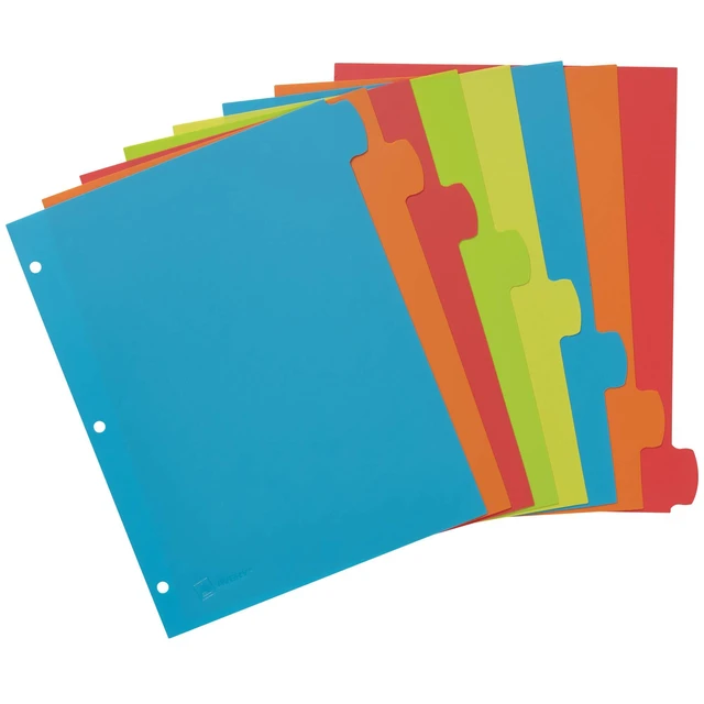 Alt view image 6 of 7 - Write & Erase Plastic Dividers, 8-Tab, Multicolor, 3 Sets For Organizing Files at Home, Work and School, Big Tab 1.5x More Writing Space, Reusable Write-On Tabs, For 3-Ring Binders