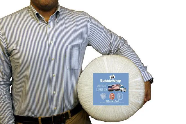 Alt view image 2 of 2 - Bubble Wrap 90', Small 3/16 Cushioning, 90 ft with Perforated Every 12"