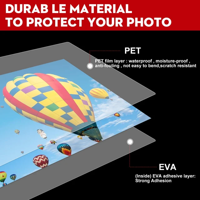 Alt view image 2 of 7 - Thermal Laminating Pouches, 500 Pack 3 Mil 9 x 11.5 Inches Laminating Sheets Paper for Laminator, Clear, Letter Size, Office and School Supplies