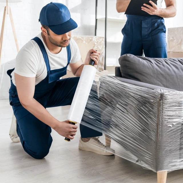 Alt view image 7 of 7 - Stretch Film, 15" x 1000' Shrink Pallet Wrap W/Handles, 60 Gauge 2 Pack Clear stretch wrap Rolls, Industrial Strength Heavy Duty Plastic Stretch Wrap Moving, Packing, and Shipping