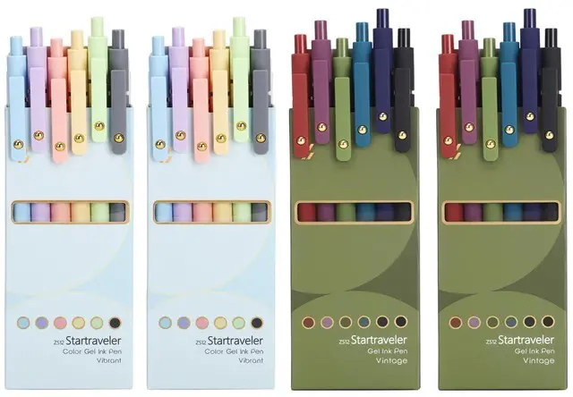 Main image of Colored Gel Pens 24 Pack 0.7mm Medium Point Pens for Journaling Quick-Dry Ink, Smooth Writing Colorful Pens for Note Taking, Doodling, Aesthetic Office School Supplies, Gifts for Women Men
