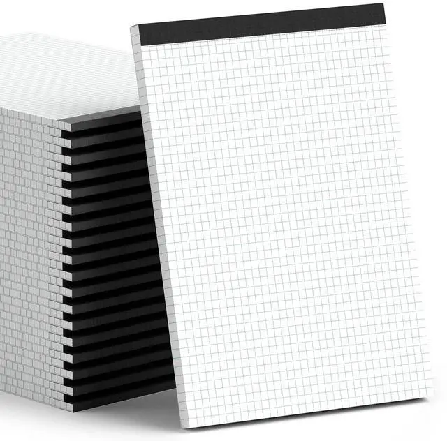 Main image of Graph Paper Notebook 8.5 x 11, 36 Pack Grid Paper Notebook Graph Paper Pad 4" x 4" Graph Ruled Drafting Paper 8-1/2" x 11", White 70 GSM Quad Ruled Blueprint Paper, 30 Sheets Note Pads