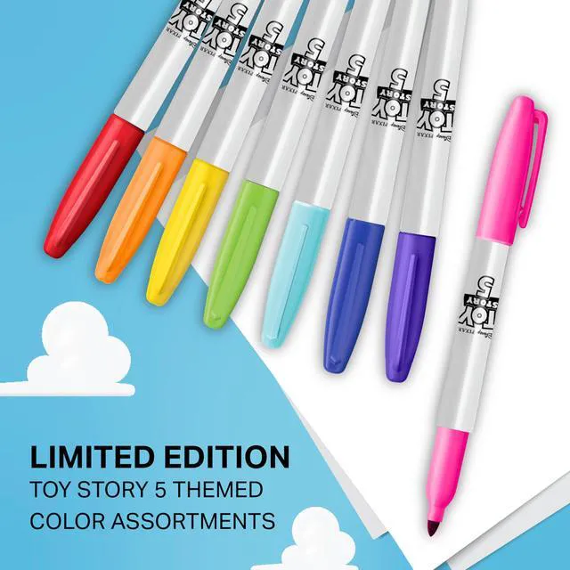 Alt view image 2 of 7 - Permanent Markers, Toy Story 5 Packaging, Assorted, Fine Point, 24 Count