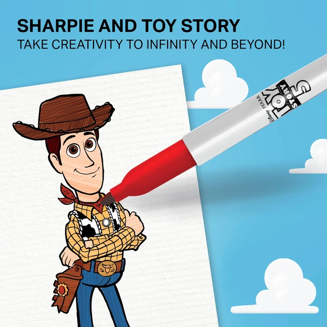 Alt view image 5 of 7 - Permanent Markers, Toy Story 5 Packaging, Assorted, Fine Point, 24 Count