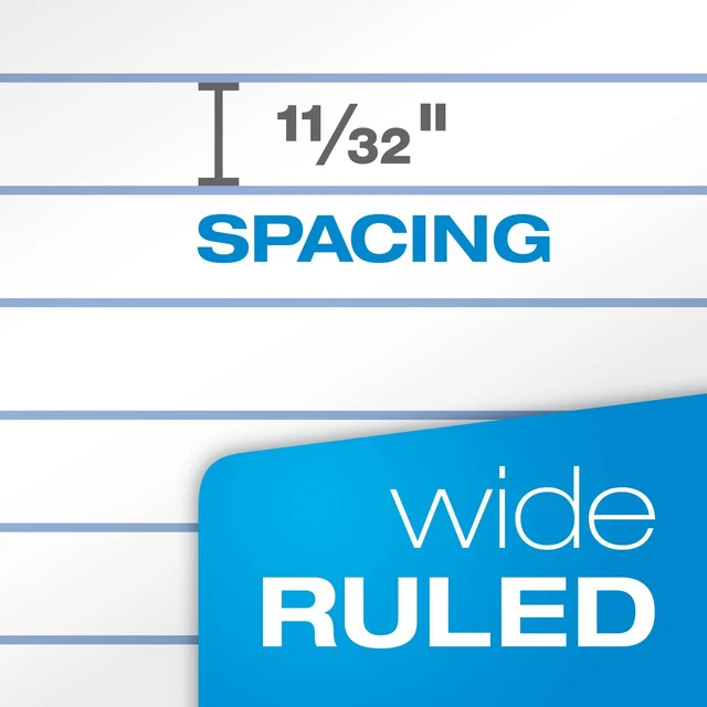 Alt view image 3 of 7 - Spiral Notebooks,1 Subject,Wide Ruled Notebooks for School,8 x 10.5 Inches,70 Sheets,Assorted Colors,Back to School Supplies (65010),6 Count (Pack of 4)