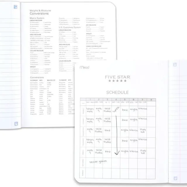 Alt view image 5 of 7 - Composition Book + Study App, 12 Pack, Wide Ruled Paper, 7-1/2" x 9-3/4", 80 Sheets, Forest Green, Tidewater Blue, Fire Red and Harvest Yellow (950033B-ECM)