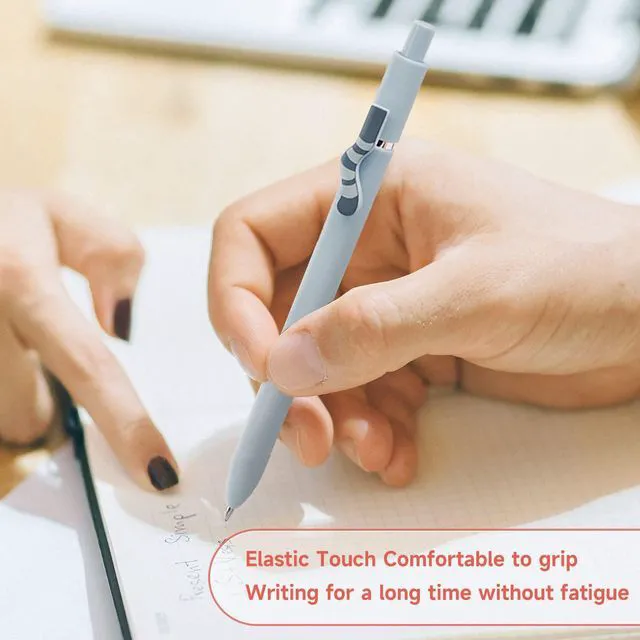 Alt view image 5 of 7 - Cat Pens, 8 Pcs 0.5mm Cute Kawaii Black Ink Fine Point Smooth Writing, High-End Series Cat's Tail Retractable for Journaling Note Taking